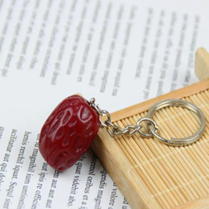 Брелок для ключей из ПВХ с имитацией фруктов мини-брелок подвеской в виде моркови