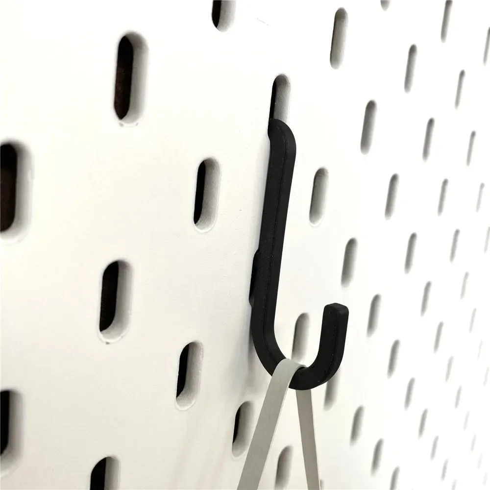 6 шт. крючки с 3D принтом вешалка для ключей черная настенная держатель отверстий