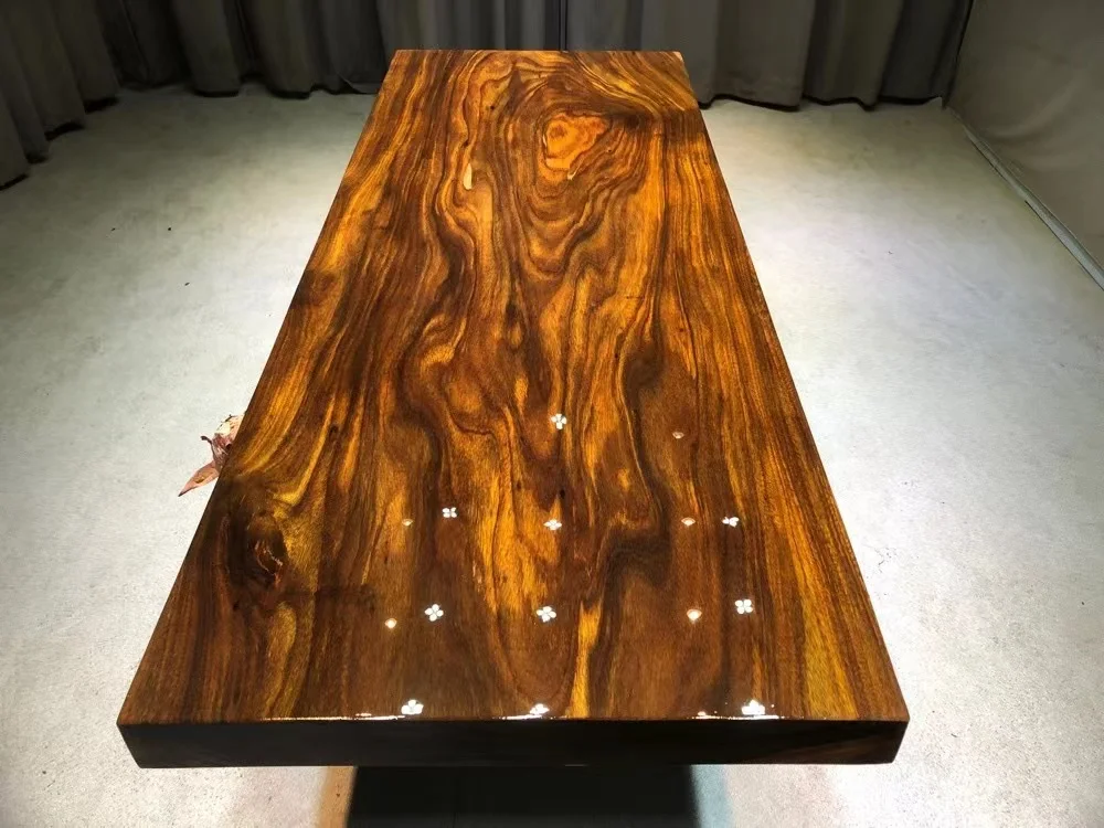 

African Green Heart Sandal wood Size 210 × eighty × 8 solid large board tea tables, coffee reception