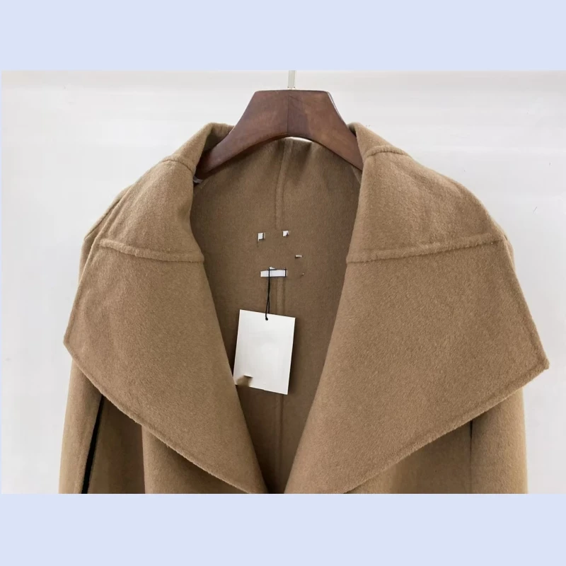 24-летняя новая накидка Nordic TT простое и свободное двустороннее шерстяное пальто