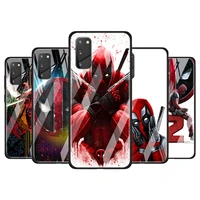 marvel hero deadpool tempered glass cover for samsung galaxy note 20 ultra 10 9 8 plus lite a10 a20 a30 a50 a70 phone case