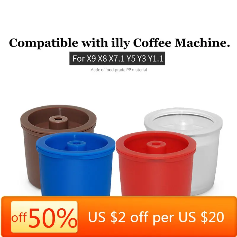 

Refillable Capsule Coffee Cups Compatible Illy Machines Refill Coffee Filte