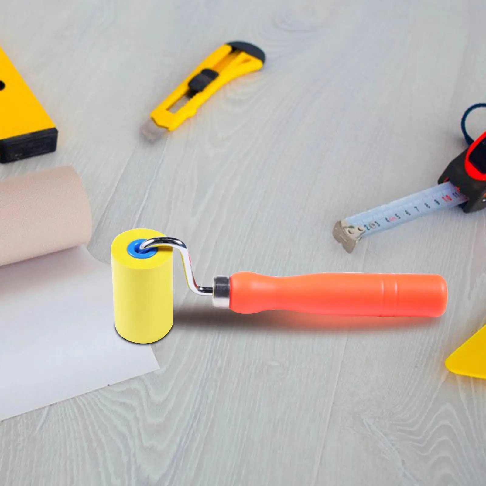 

Портативный плоский ролик для обоев, декоративный тяжелый ролик, ручной инструмент, нажимной ролик для украшения стен, края, аксессуары для ...