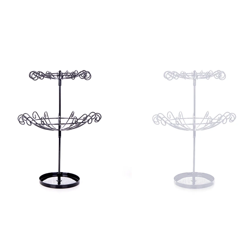 

Iron Rotating Jewelry Hanger Small Pendant Display Stand Keychain Storage Rack Jewelry Accessories Display Rack