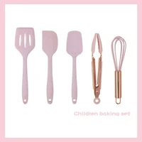 furniture kitchen silicone mini baking scraper egg beater set childrens baking dessert tools five piece set