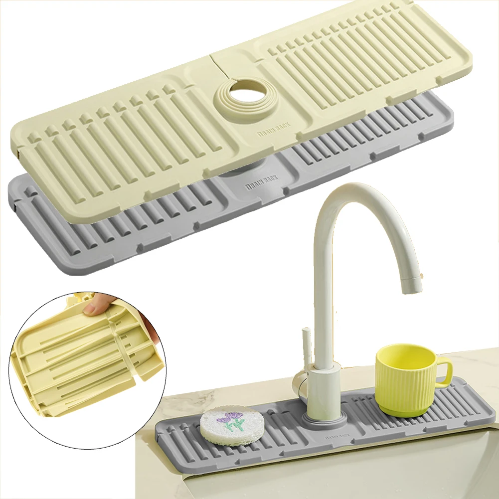 Силиконовый Быстросохнущий Поднос Для Кухонной Раковины С Смесителем