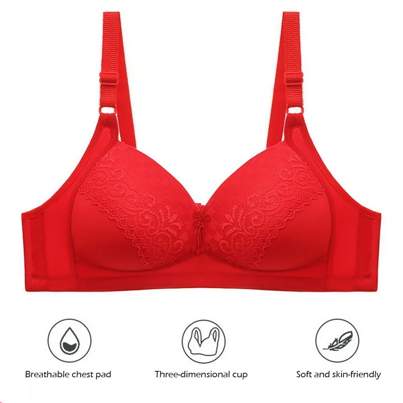 Бюстгальтер пуш-ап женский без косточек простая пикантная тонкая чашка B C нижнее