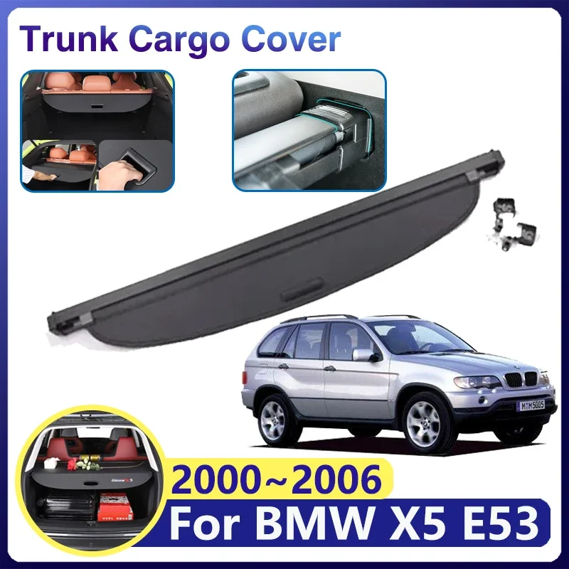 Аксессуары для BMW X5 E53 2000 2001 ~ 2006 занавеска багажника автомобиля багажник
