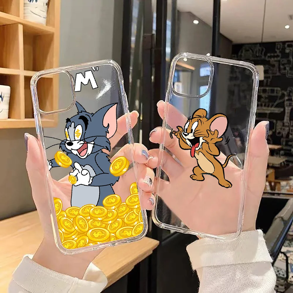

Tom and Jerry Phone Case For Huawei P Mate P10 P20 P30 P40 10 20 Smart Z Pro Lite 2019 transparent art bumper painting shell