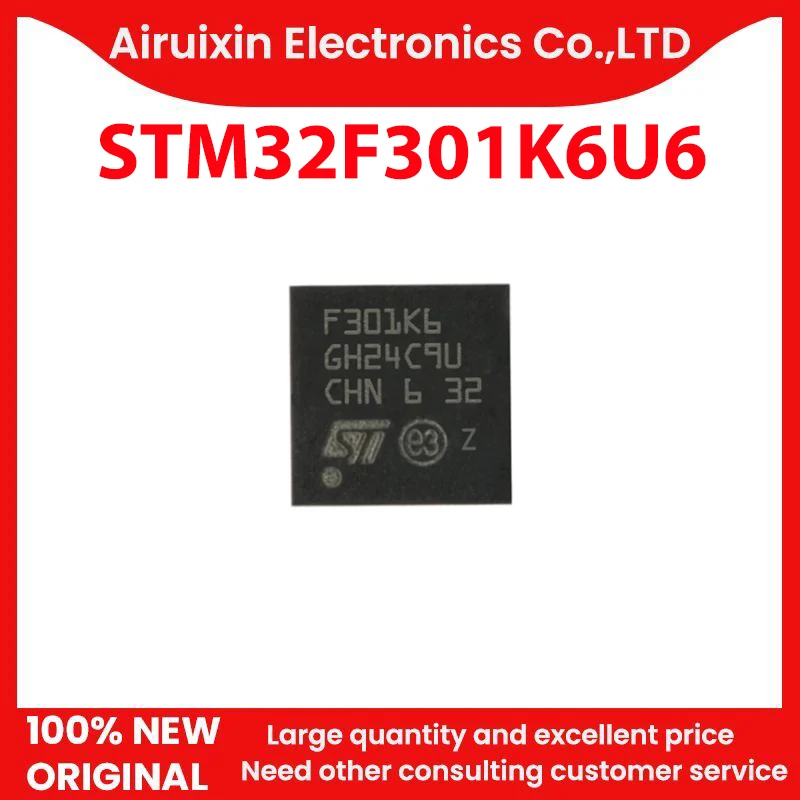 

100% New and Original STM32F301K6U6 QFN32 1PCS/LOT