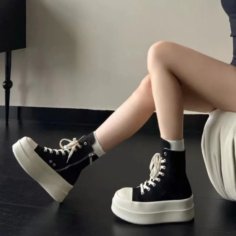 Туфли для увеличения высоты с толстой подошвой женские крутые летние туфли 2024