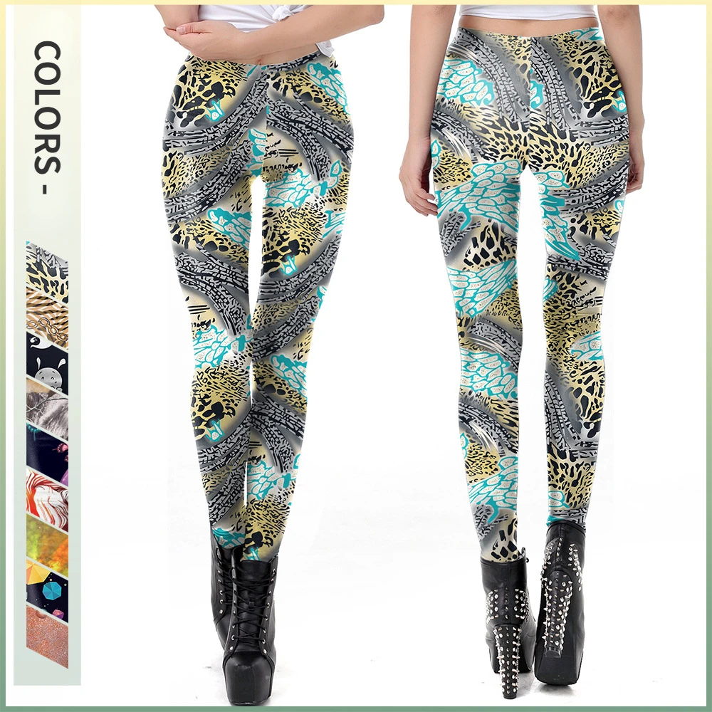 Облегающие штаны для йоги с абстрактным 3D-принтом Женский костюм косплея на
