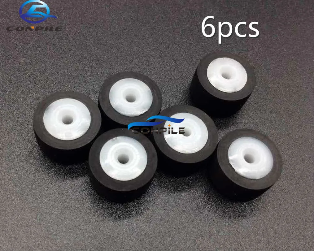 

6pcs pinch roller for Sharp GF777 9292 6060 Sanyo 9494 Sony 190 Phillips 3301 belt pulley tape recorder cassette deck