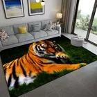 Нескользящие коврики с 3D тигром, коврики для гостиной, удобный коврик, мягкий напольный коврик, коврики для спальни с мультяшным принтом, коврик