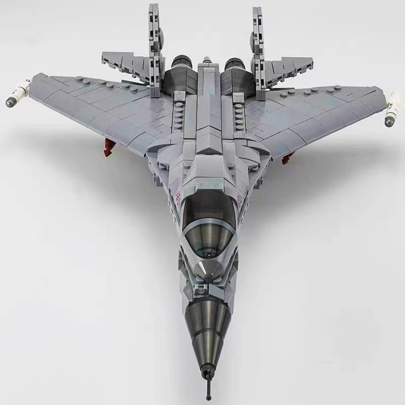 

F22 Raptors Fighter Building Block Military Sukhoi Su-47 Plane J16 Rafale Model Bricks Set WW2 Soldier Weapon Toys For Boy Gift