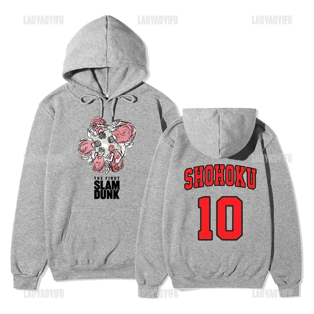 Толстовка с рисунком аниме Slam Dunk The First Shohoku теплая для мужчин и женщин удобная