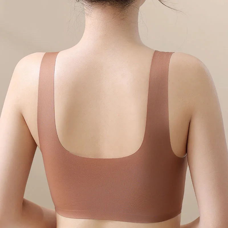 Бесшовный женский бюстгальтер с волнистыми краями