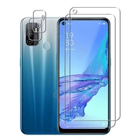 22 for oppo a53 a53s 4g 2020 2pcs camera lens film 2pcs tempered glass screen protectors protective guard hd clear