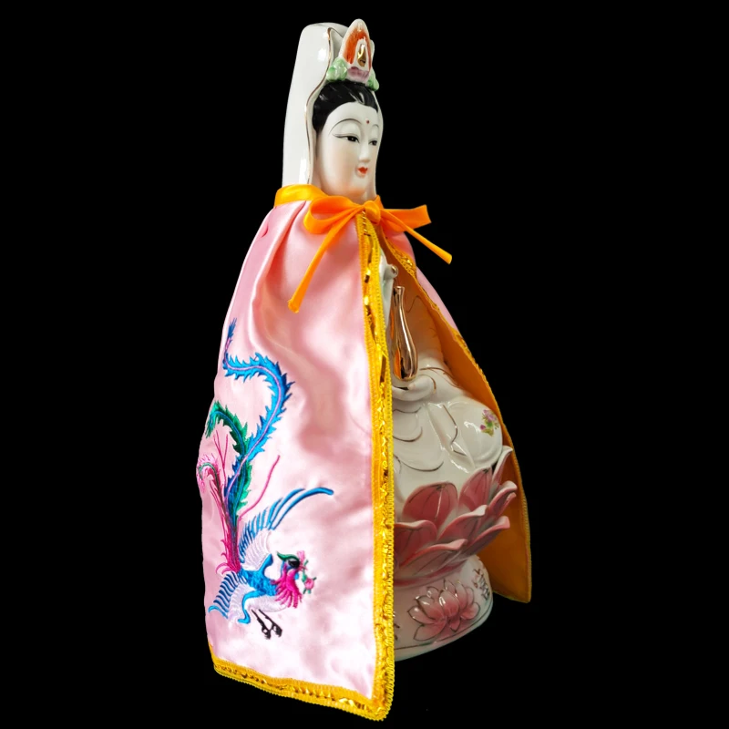 Только плащ Дзен Лотос Статуя Будды Гуаньинь Маленький Богини Бодхисаттвы Декор