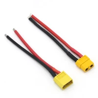xt60 battery female male connector with 10cm 14awg silicone wire for rc lipo battery rc drone car boat