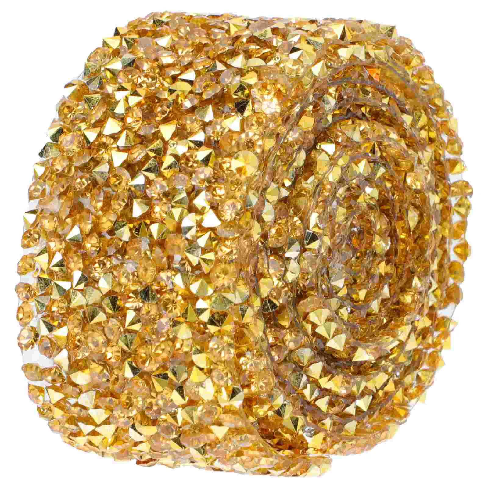 

Silver Rhinestones Adhesive Drill Decorative Clothes Diamond Ribbon DIY Craft Ornament Dress Material Accessory Ribbons Bride