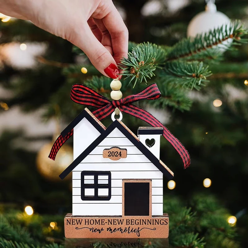 Украшение для дома на Новый дом 2024 деревянные подарки новоселье рождественская