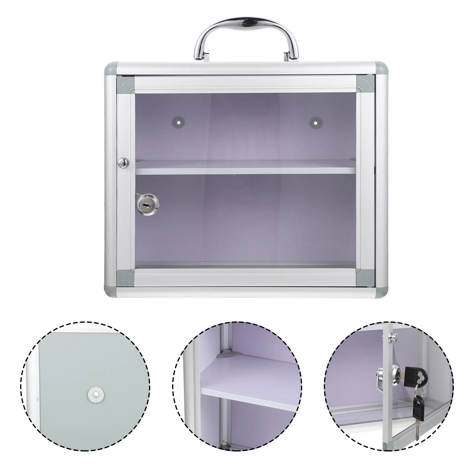 

Emergency Box Community Case Office Wall Hanging Wall Mounted Portable Case Storage Accessory Community Box Box for Home Locking