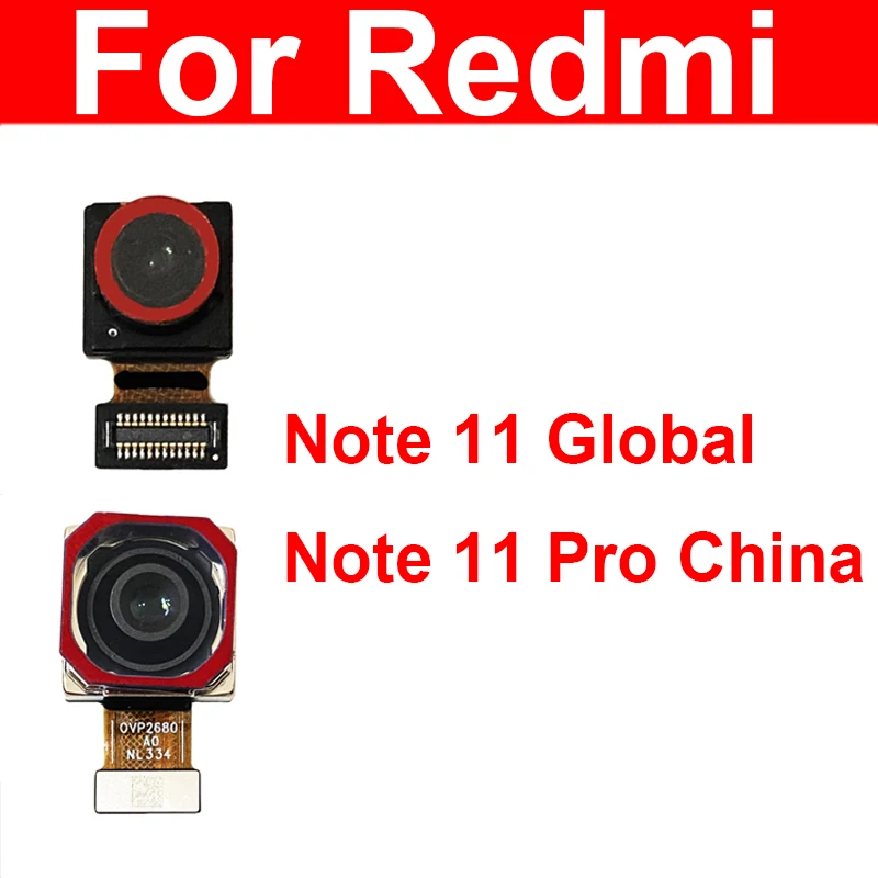 

Передняя и задняя камеры для Xiaomi Redmi Note 11 Pro 2201117TG TI TY 21091116C, основная, задняя, передняя, маленькая фронтальная камера, гибкий кабель, детали
