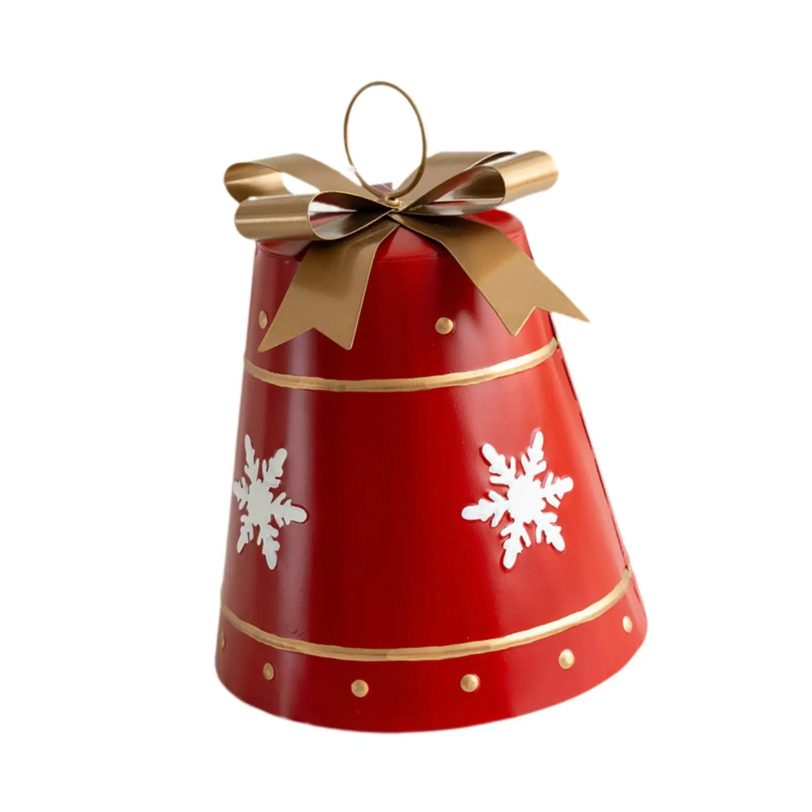 Металлический рождественский колокольчик прочный универсальный орнамент 8 4x11