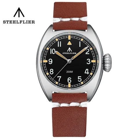 STEELFLIER Кварцевые наручные часы для дайвинга VH31 из нержавеющей стали 316L