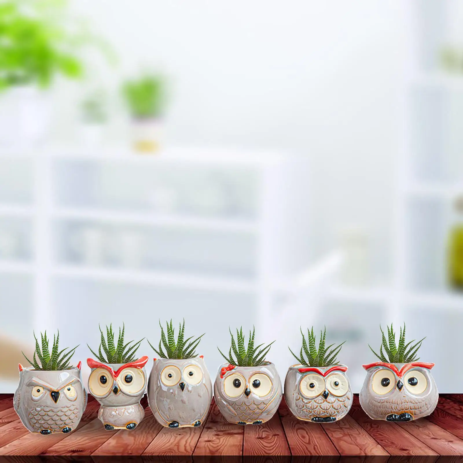 Сова бонсай суккуленты горшок для растений 3D Ваза фарфоровые цветочные горшки