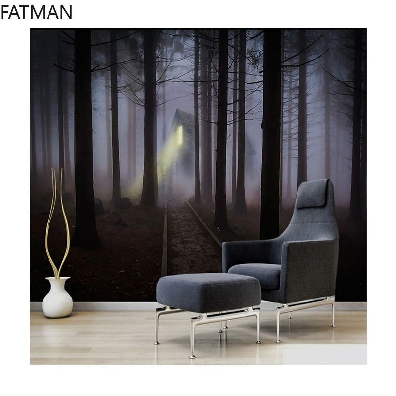 FATMAN пользовательский 3d Ретро ночник джунгли хижина гостиная диван спальня ванная фон обои лес коридор роспись дропшиппинг (art.: 3920bab1e35e2) - 3920bab1e35e2