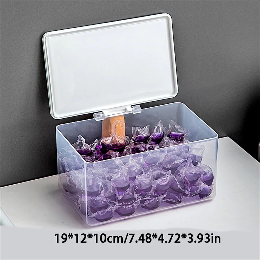 

Контейнер Для Стиральных Капсул Из 3 Упаковок, Водонепроницаемый Ящик Для Хранения Для Стирального Порошка, Украшения, Органа...