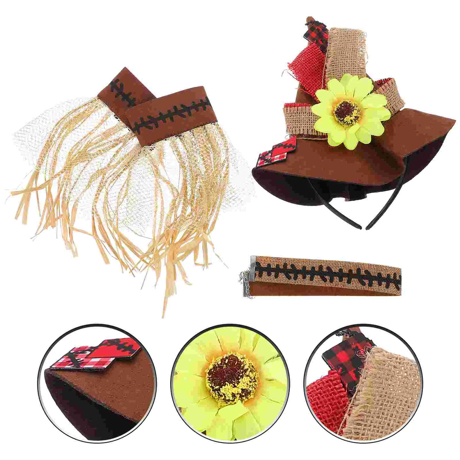 

costume, 1 squirrel trap x hat+ 2 x wristband+ 1 x necklace, colorful reusable decoration for as products carnival funny hats