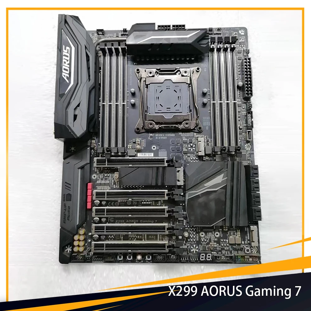 Игровая материнская плата X299 AORUS 7 для Gigabyte DDR4 LGA2066 ATX 256 ГБ с поддержкой процессоров Core X-Series, высокое качество, быстрая доставка Игровая материнская плата X299 AORUS 7 для Gigabyte DDR4 LGA2066 ATX 256 ГБ с поддержкой процессоров Core X-Series, высокое качество, быстрая доставка