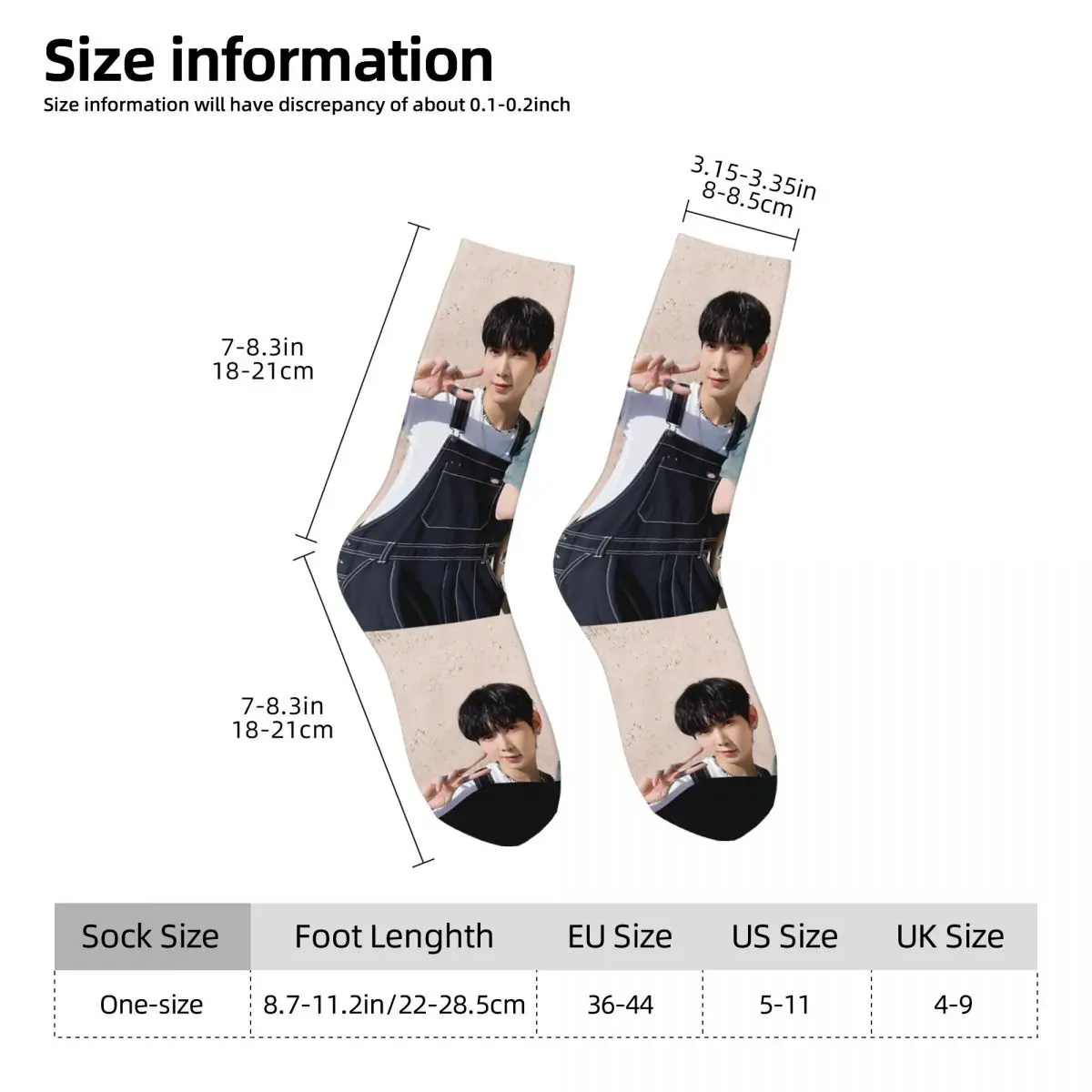 Мужские носки ATEEZ Yeosang Yunho винтажные бесшовные короткие в уличном стиле Харадзюку