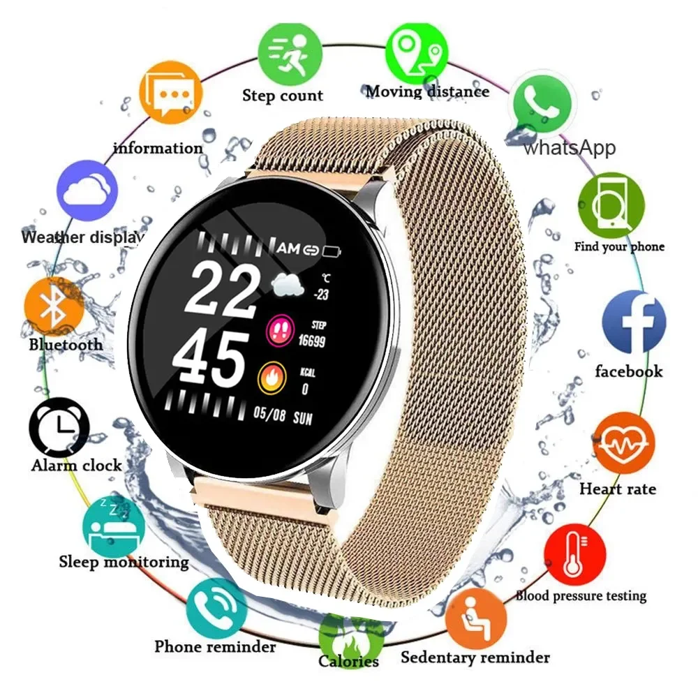 

Round Smart Watch Bluetooth PK ZL02 Wristband Male Female Heart Rate Fitness Tracker Smartwatch Men For Andriod IOS 2021