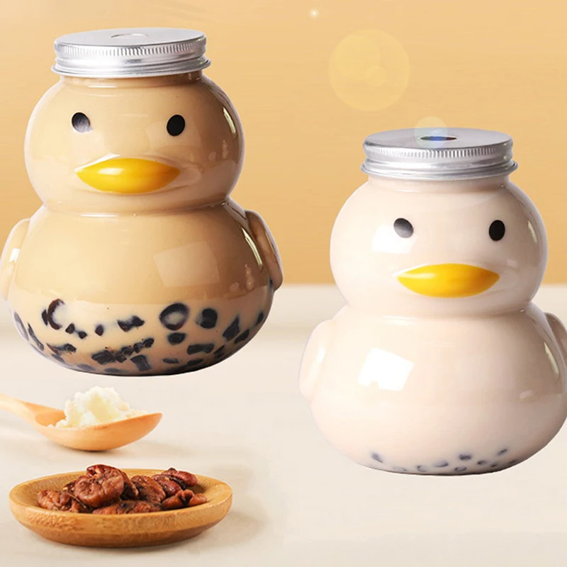 500ML Tea Milk Fruit Water Cup Beverage Bottle Disposable Yogurt Food Grade Plastic Bottle Milk Tea Shop Juice Bottle Party