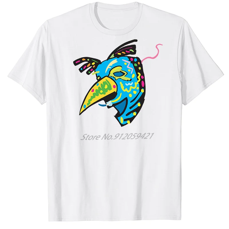 

Мужская хлопковая футболка с рисунком под кожу Марди Гра