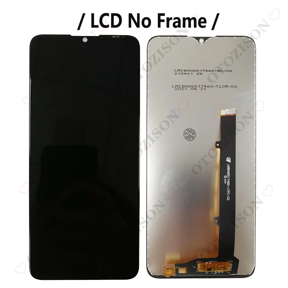 Kup LCD Z Ramką Do ZTE Blade A51 2021 Ekran Dotykowy Digitizer Montaż Zamiennik Dla ZTE A51 Części LCD Moduł Telefonu