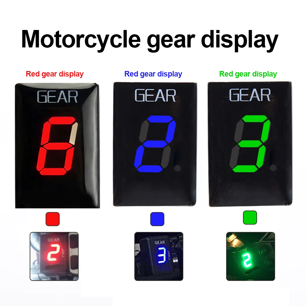 

Motorcycle LED Speed Gear Display Indicator ECU Plug for Suzuki Boulevard C50 DL650 DL1000 V-Strom GSX1400 GSX650F 1-6 Level