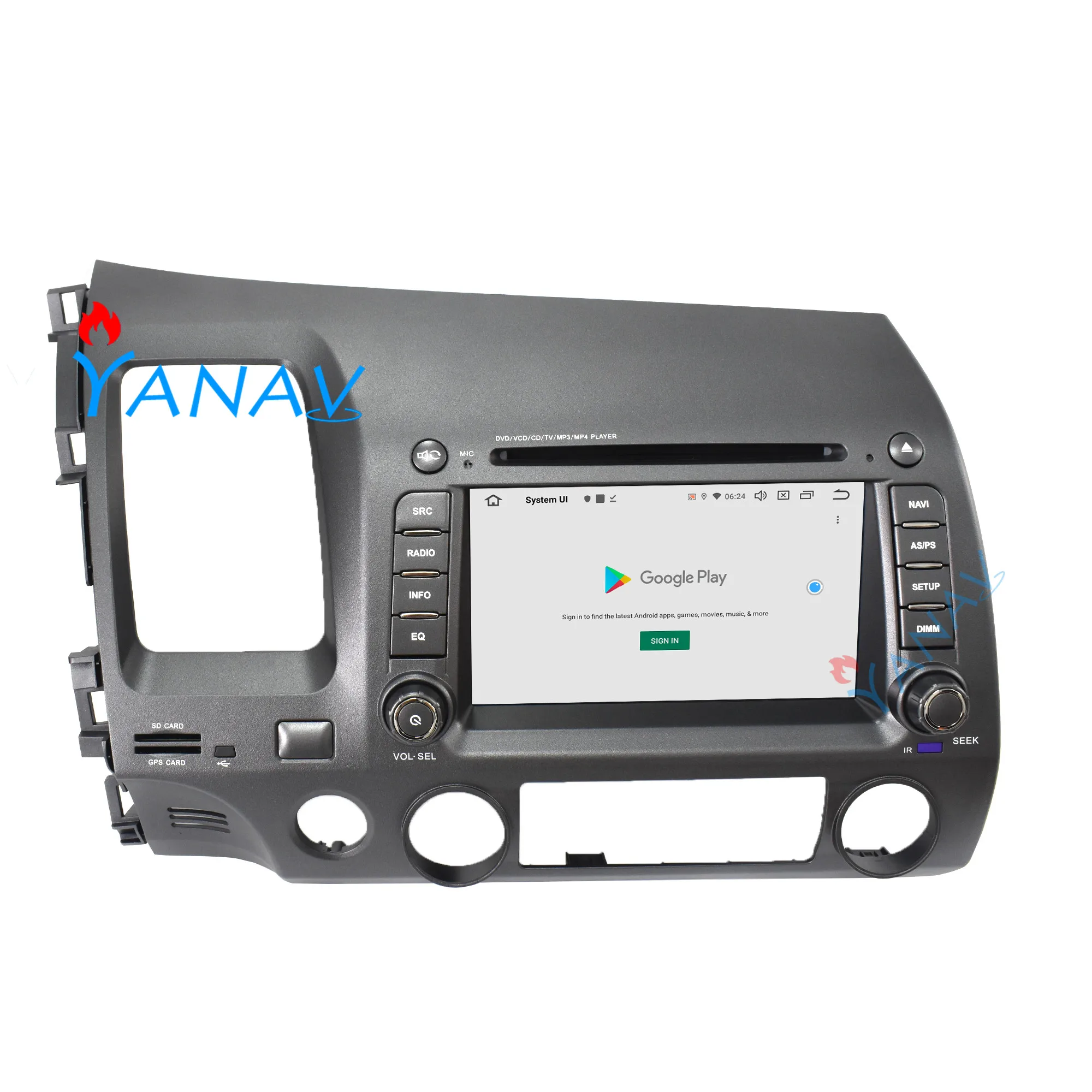 

2 DIN car radio audio Android stereo receiver for Honda-Civic sedan 2007-2011 Car video HD screen GPS navigator player head unit