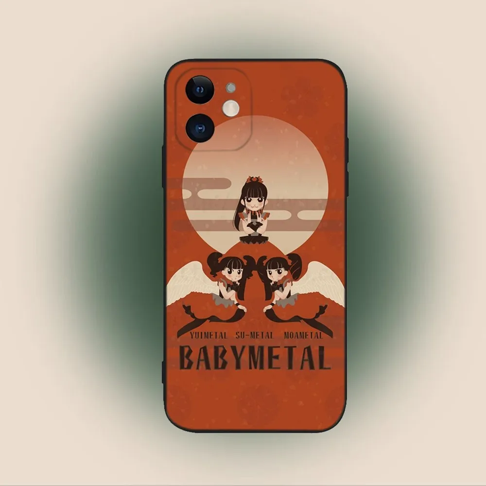 Чехол для телефона Babymetal Japanese Girl Idol iPhone 15 14 13 12 11 Plus Pro Max XS X XR SE Mini 8 7 мягкий