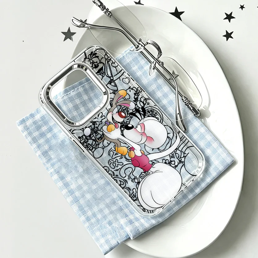 Фото Прозрачный мягкий чехол для телефона Samsung Galaxy S25 S24 S23 S22 S21 S20 Note20 FE Ultra Edge Plus 4G 5G с мультяшным дизайном D-diddls №2