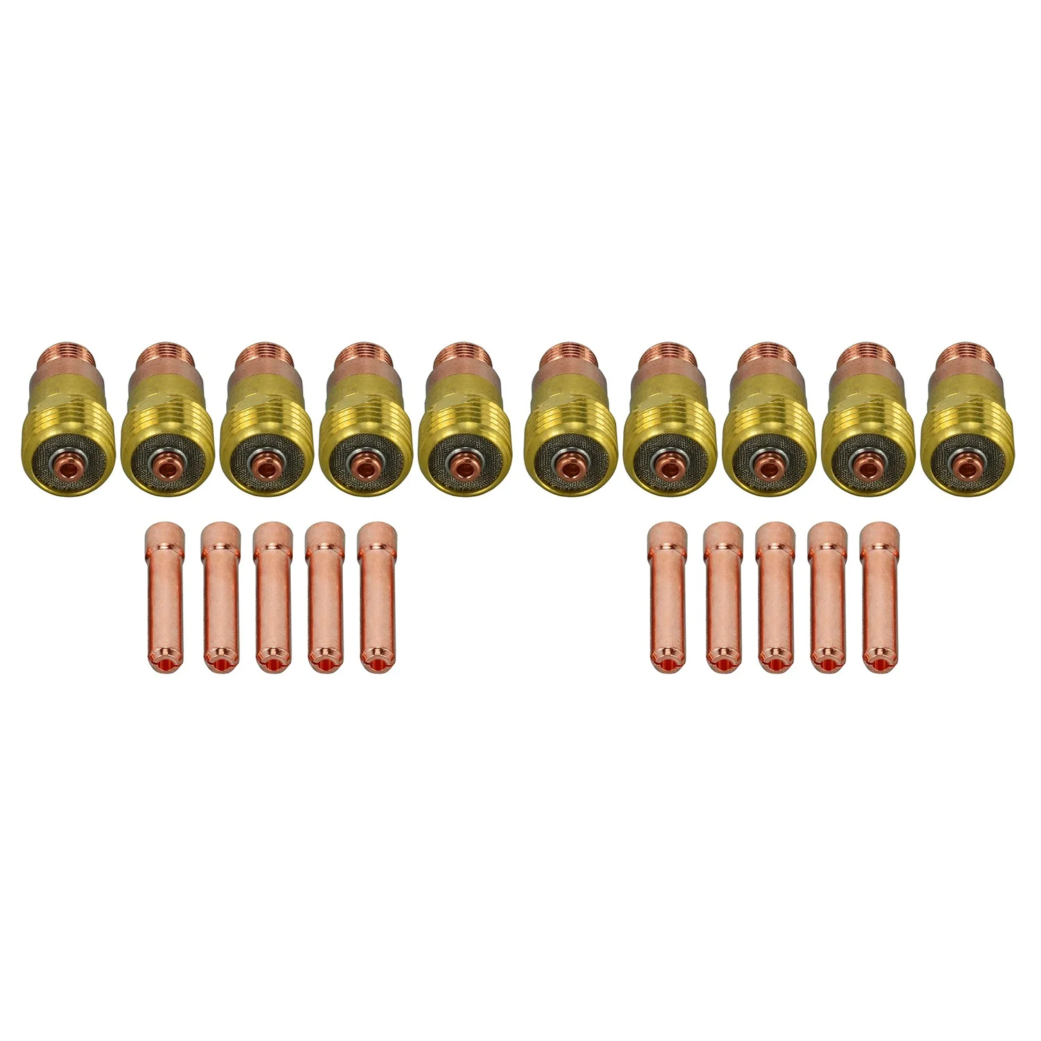 Комплект коротких газовых линз TIG 17GL332 10N24S 3/32 и цанг для сварки DB 17 18 26