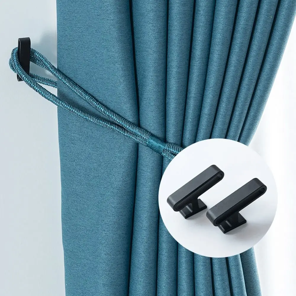 

2pcs Retro Durable Modern Hold Wall Hanger Curtain Holdback Curtain Holder Mounted Metal Hooks