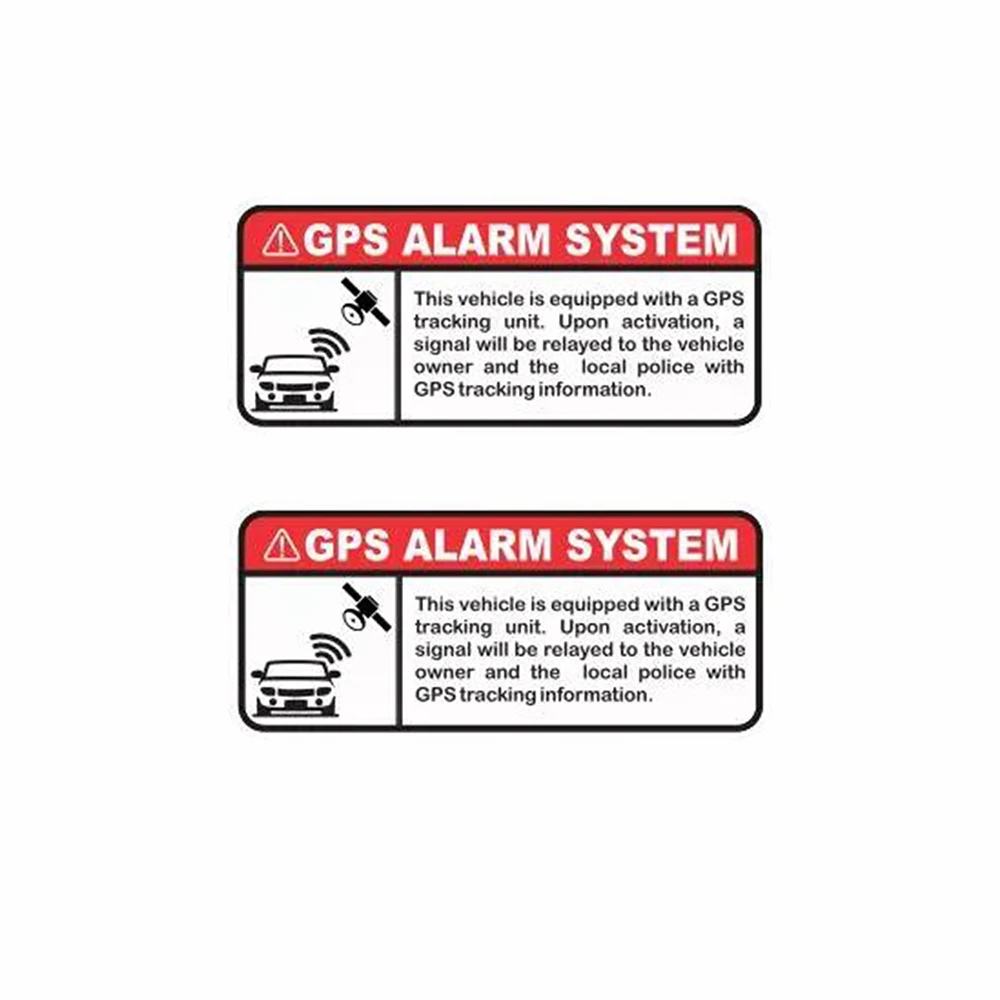 

Набор предупреждающих наклеек системы GPS-сигнализации, автомобильная наклейка