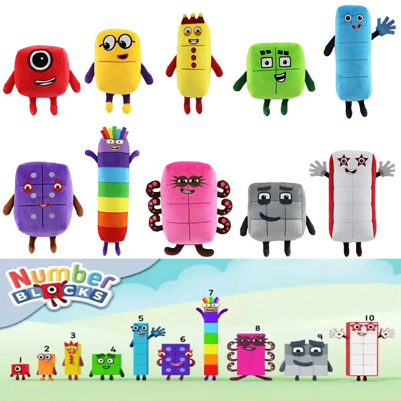 

Number Plush Digital Stuffed Toys,1-10 Number Stuffed Toy Anime Number Plushie Mathematics Enlightenment Animation Plush Doll