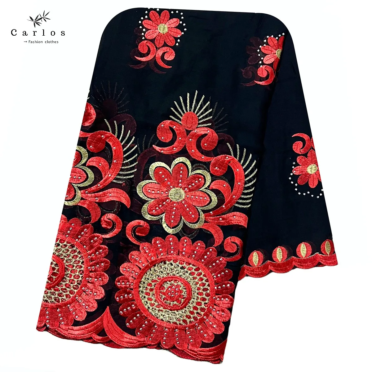 Новинка 2022 г. Лидер продаж 100% хлопок яркий Африканский женский хиджаб ажурный