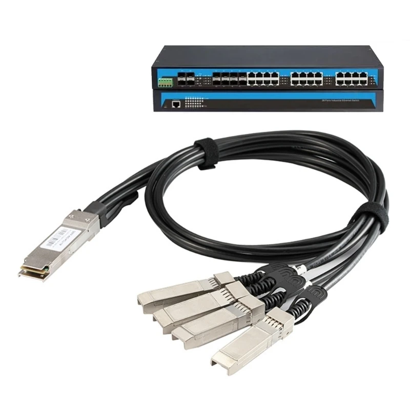 Высокоскоростной кабель для передачи данных 40 Гбит/с QSFP+ 4 SFP+ медный прямого